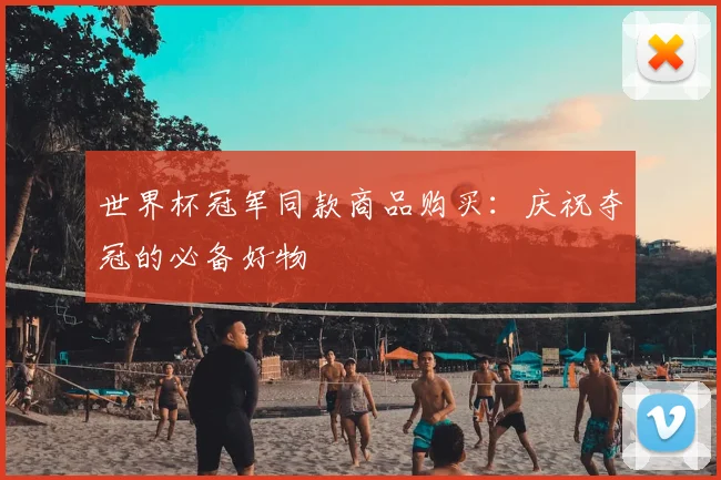 世界杯冠军同款商品购买：庆祝夺冠的必备好物